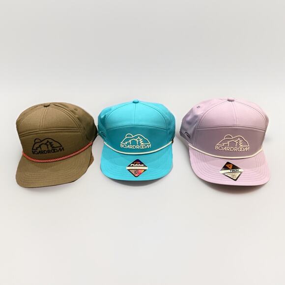 Lot Of 3 Pukka Mens Boardroom Tri-Tech Adjustable Strapback Hat Cap NWOT - Picture 1 of 7